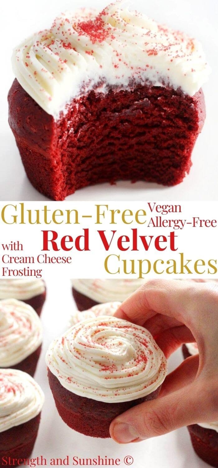 Gluten-Free Red Velvet Cupcakes (Vegan, Allergy-Free)