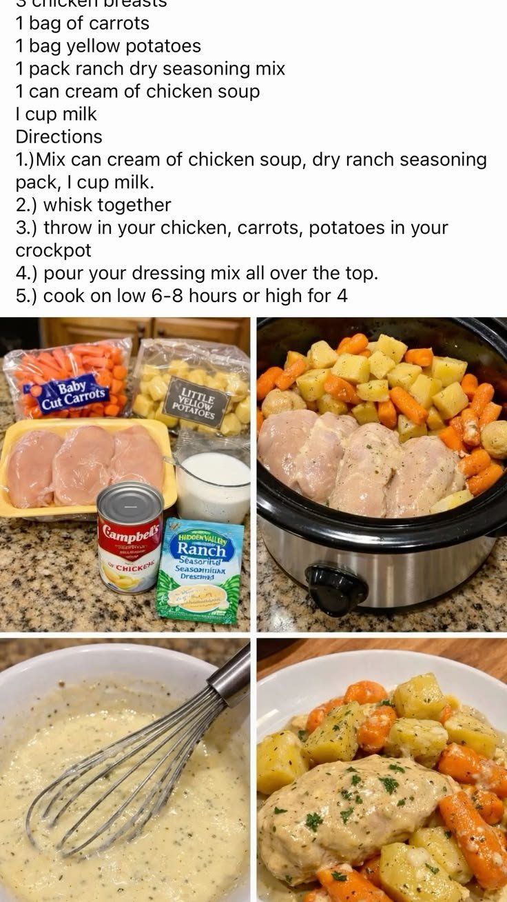 Slow Cooker Ranch Chicken