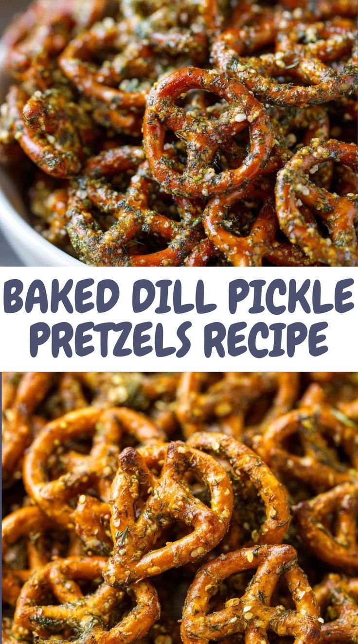 Baked Dill Pickle Pretzels