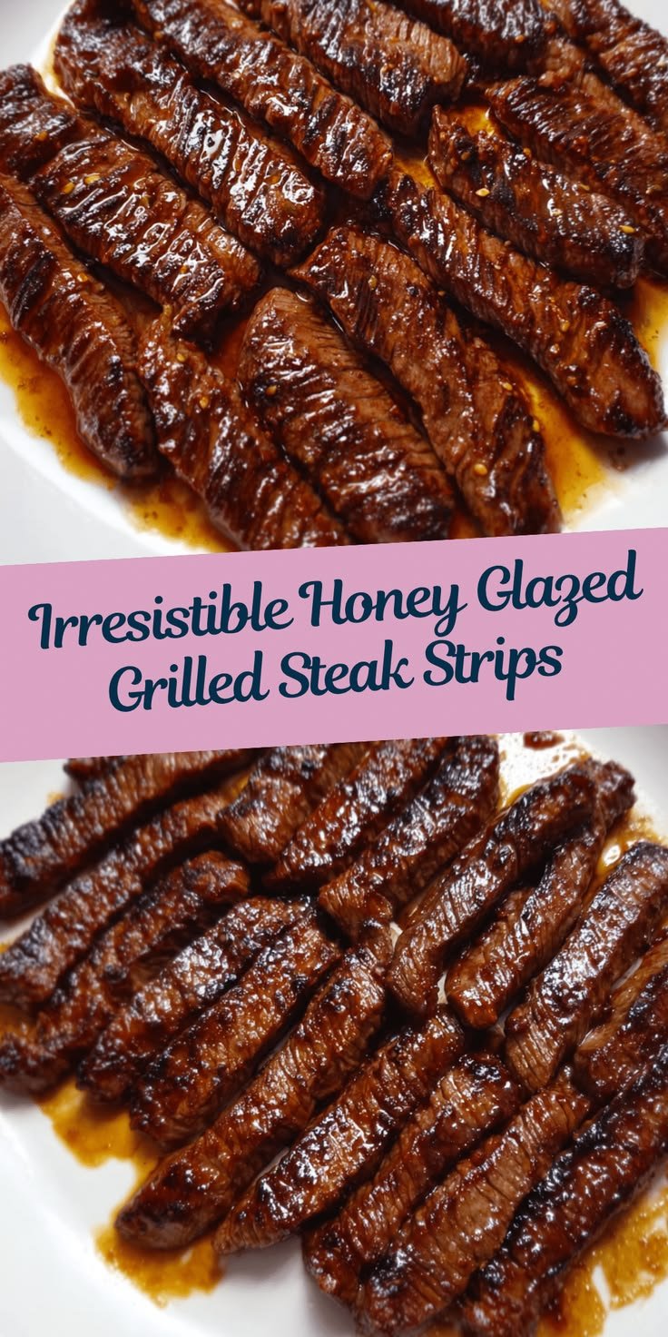 Honey Glazed Steak Strips
