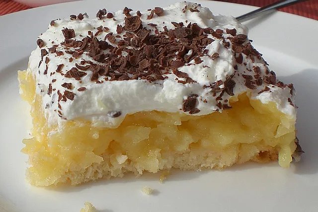 Schwedischer Apfelkuchen aus einem Blech