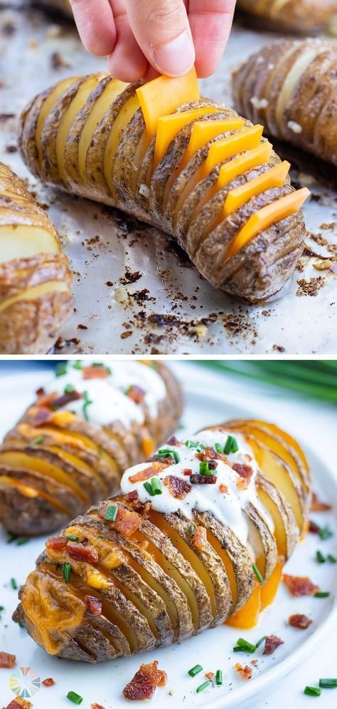 Cheesy Hasselback Potatoes