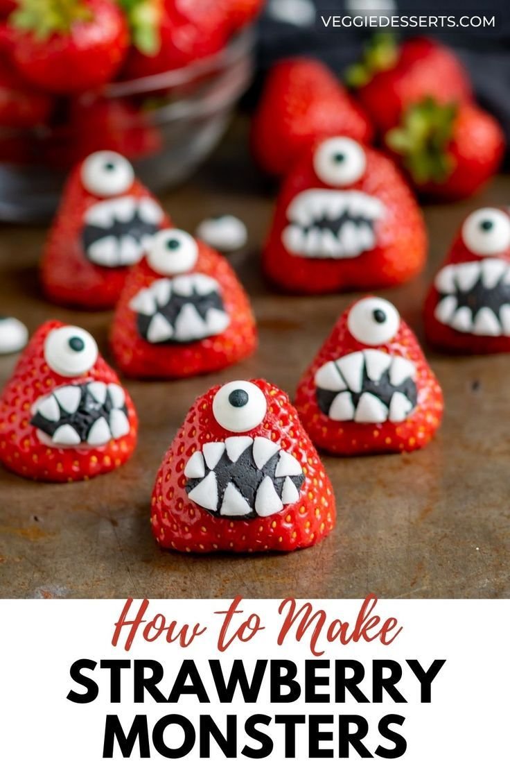 Halloween Strawberry Monsters