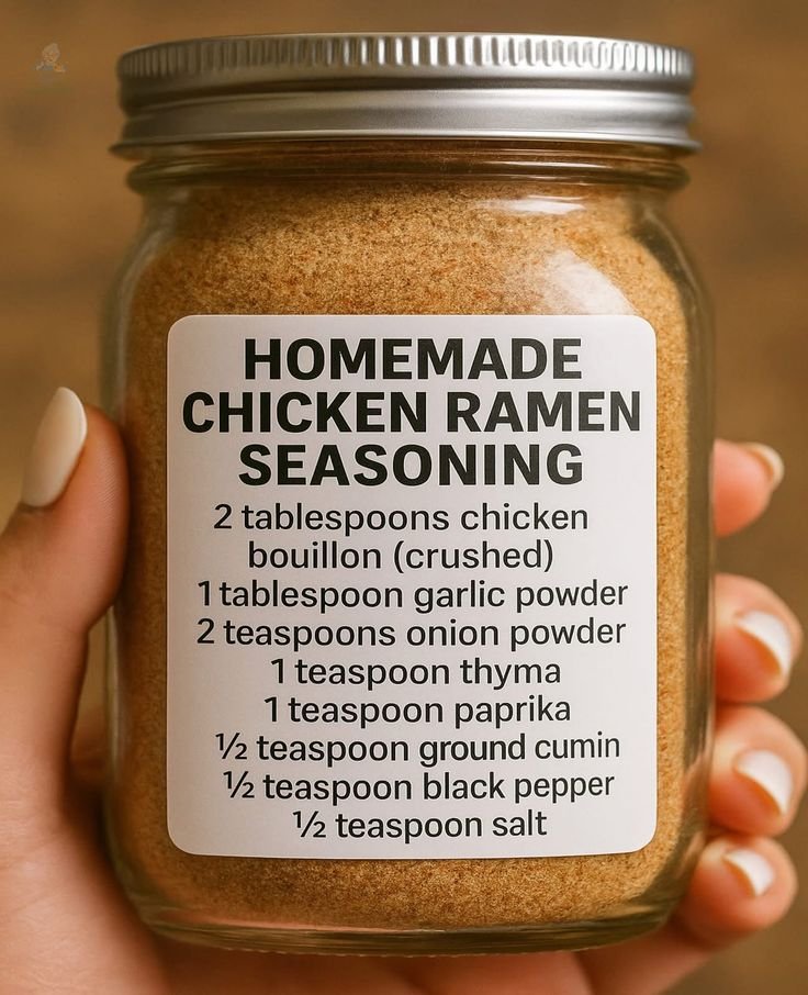 Homemade chicken ramen soup mix recipe | How to make chicken ramen soup, Ramen chicken spices, Homemade dry mixes