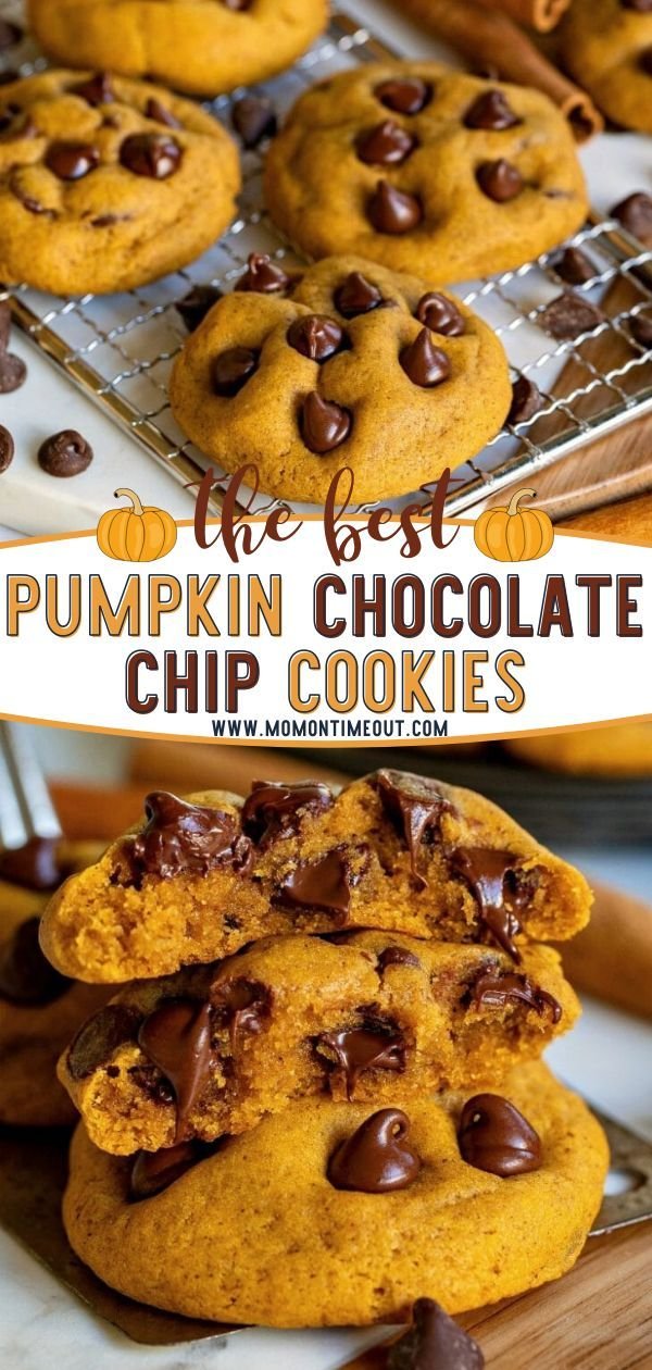 The BEST Pumpkin Chocolate Chip Cookies
