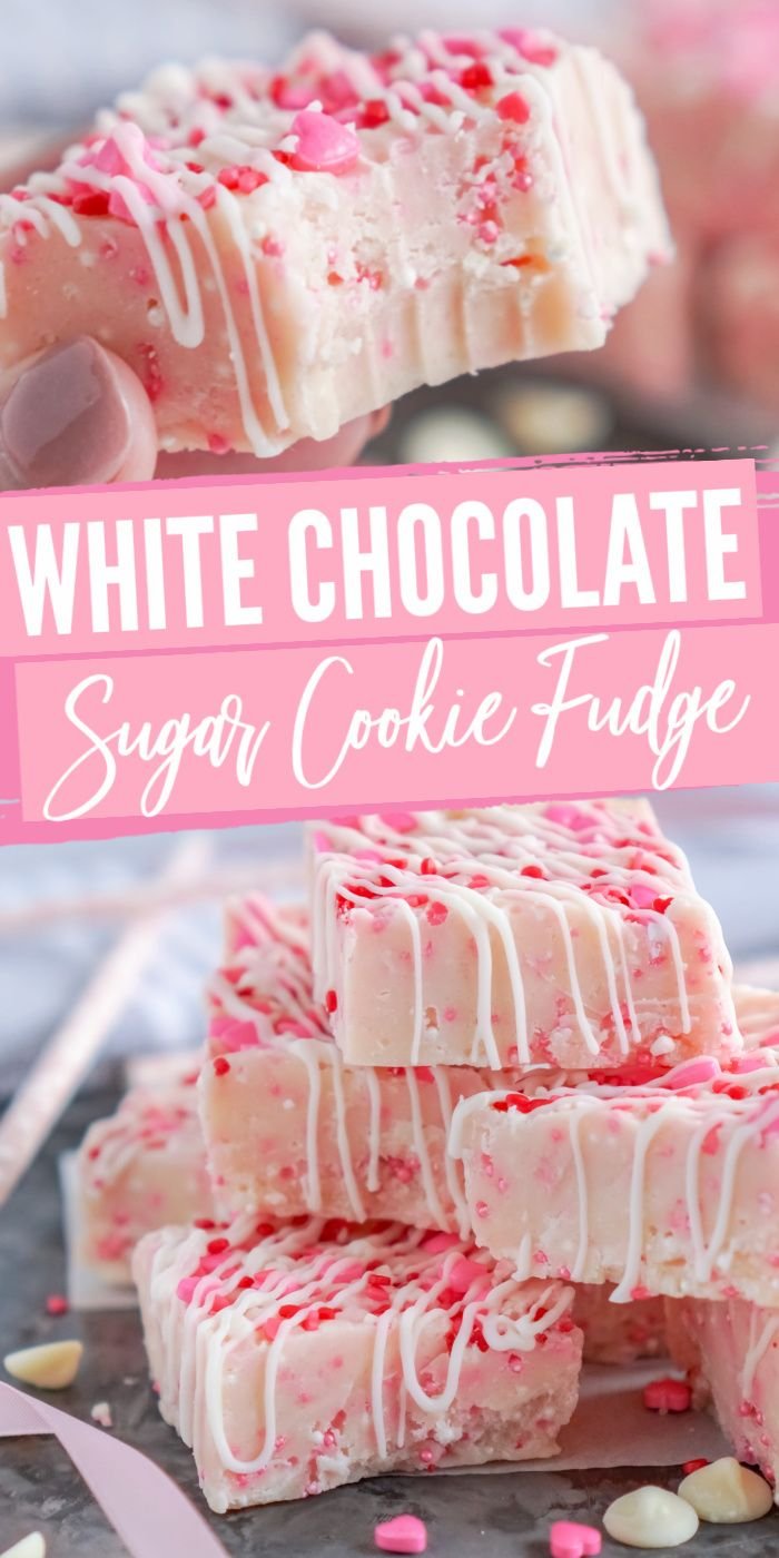 White Chocolate Sugar Cookie Fudge