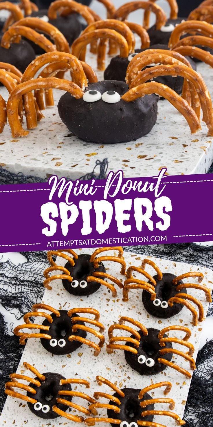 Mini Donut Spiders