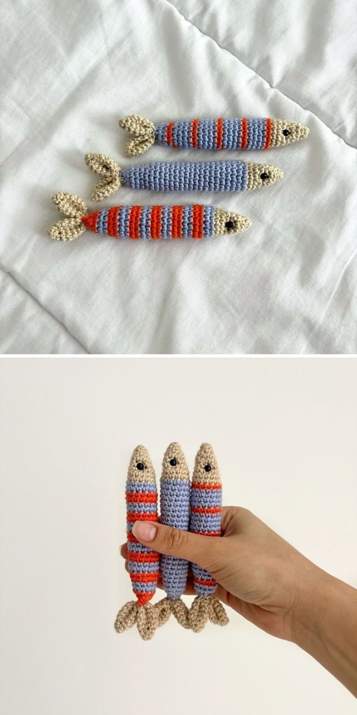 Crocheted Sardines
