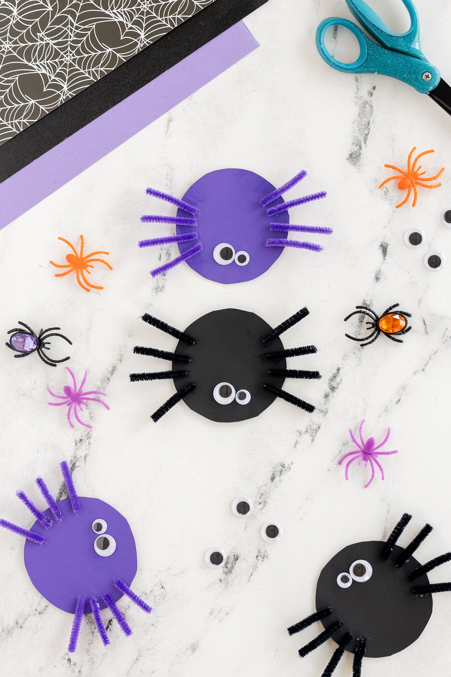 Pipe Cleaner Spiders