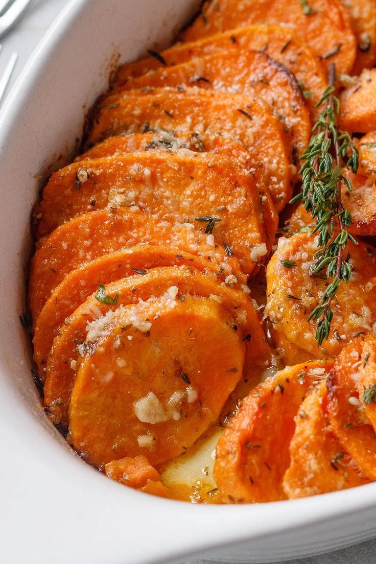 Roasted Sweet Potato Recipe with Garlic and Parmesan – How to Roast Sweet Potato