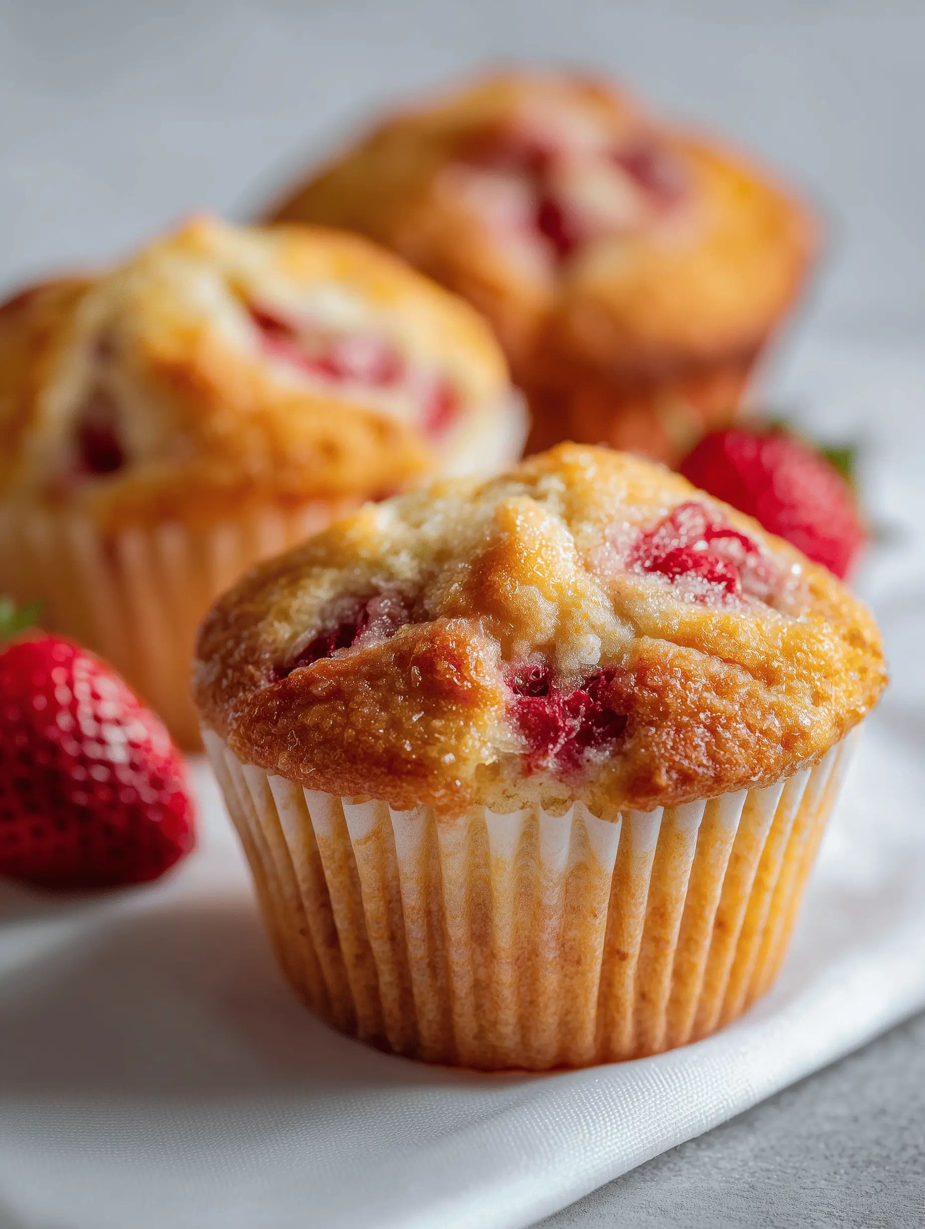 Homemade Strawberry Muffins