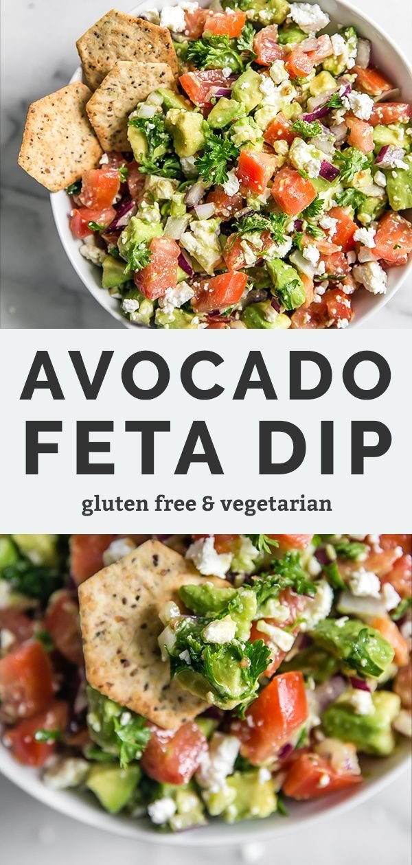Simple Avocado Feta Dip