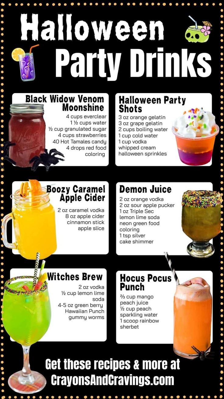 13 Halloween Party Drinks - Cocktails, Shots & More