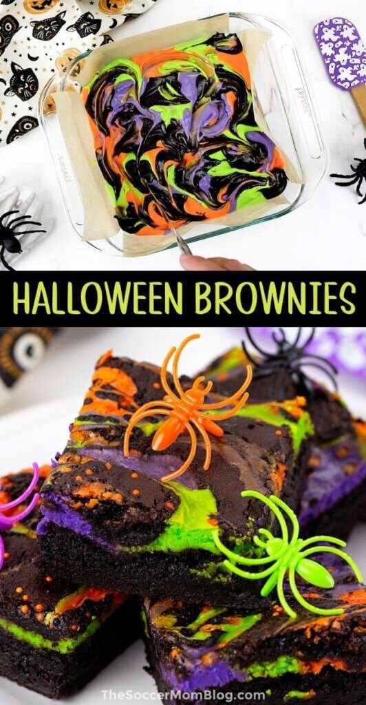 Spook-tacular Halloween Cheesecake Brownies