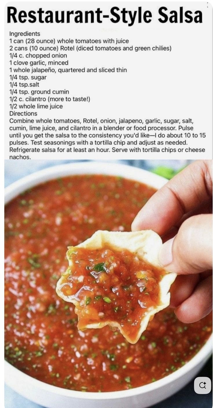 Best ever mexican salsa | Restaurant style mexican salsa recipe, Salsa fresh tomatoes, Salsa recipes easy