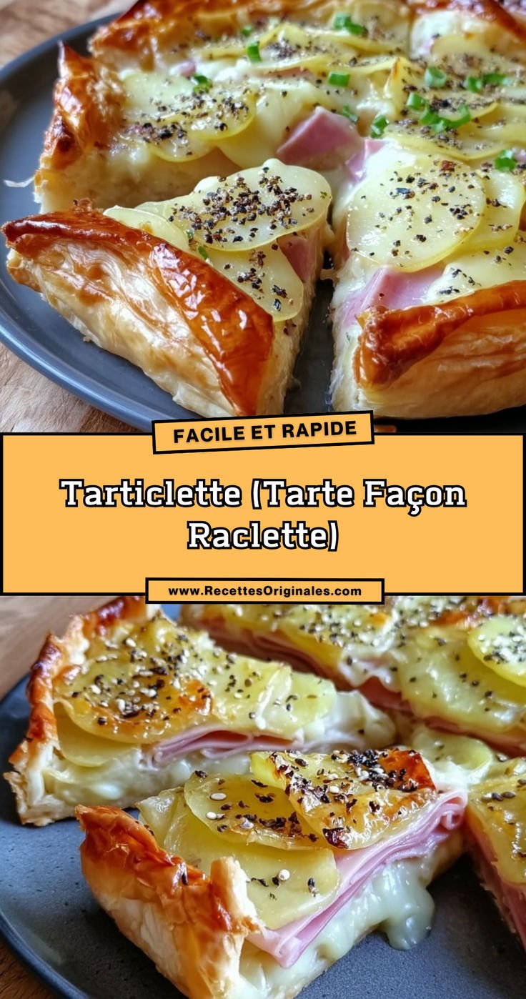 Tarticlette : La Recette Ultra Facile de Tarte Façon Raclette