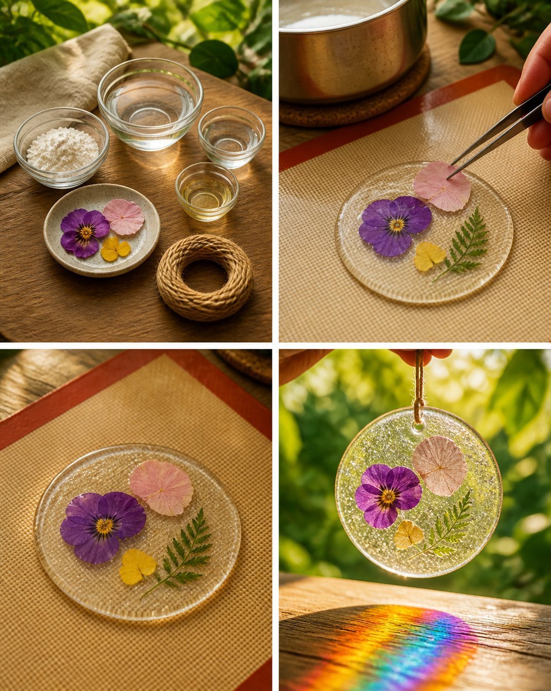 Bioplastic Suncatchers Become Cozy Glow 7 Bioplastic Suncatchers