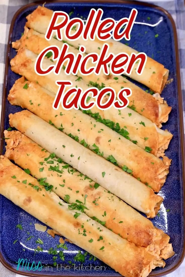Rolled Chicken Tacos