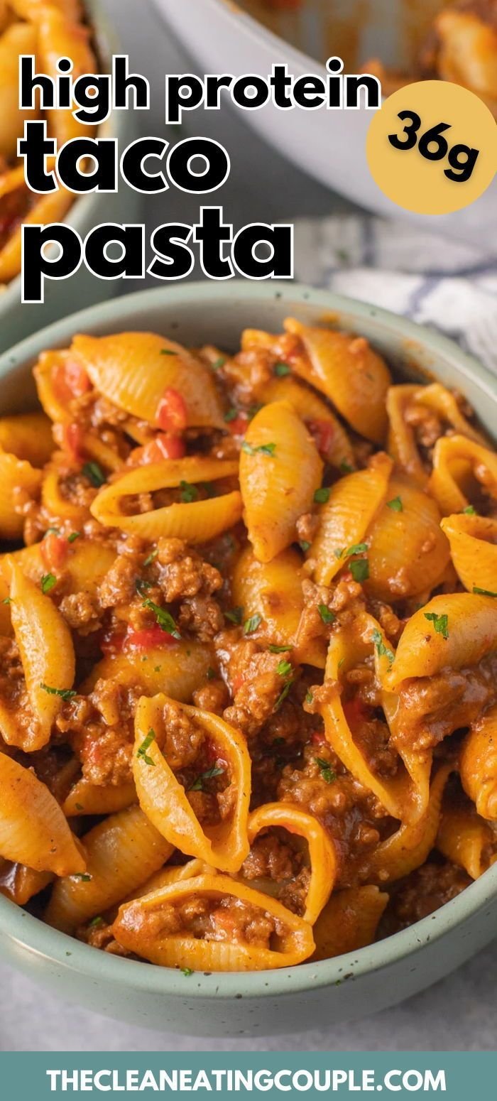 High Protein Taco Pasta (36g per serving)