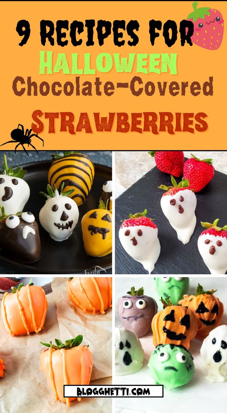 Halloween Chocolate-Covered Strawberries