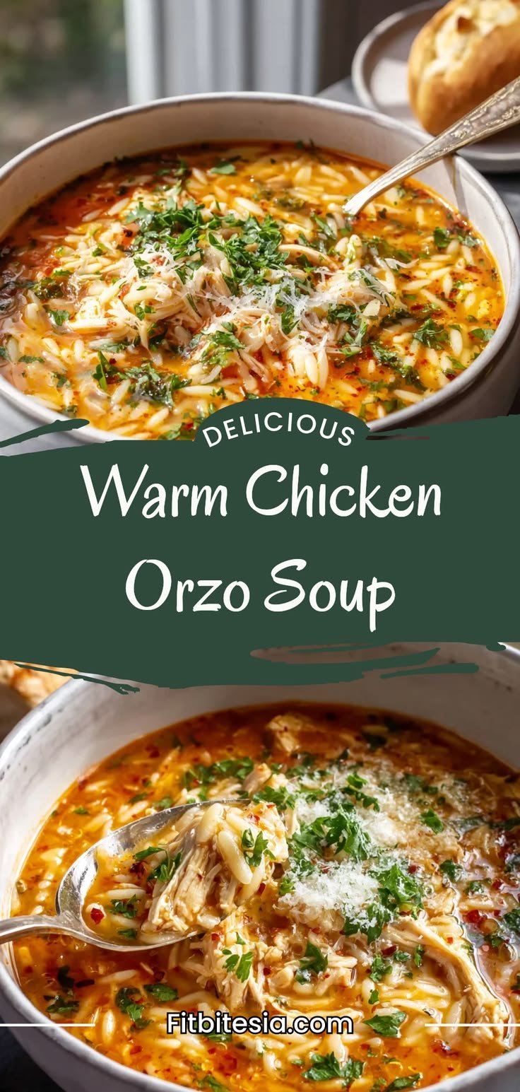 This Warm Chicken Orzo Soup Feels Like a Hug