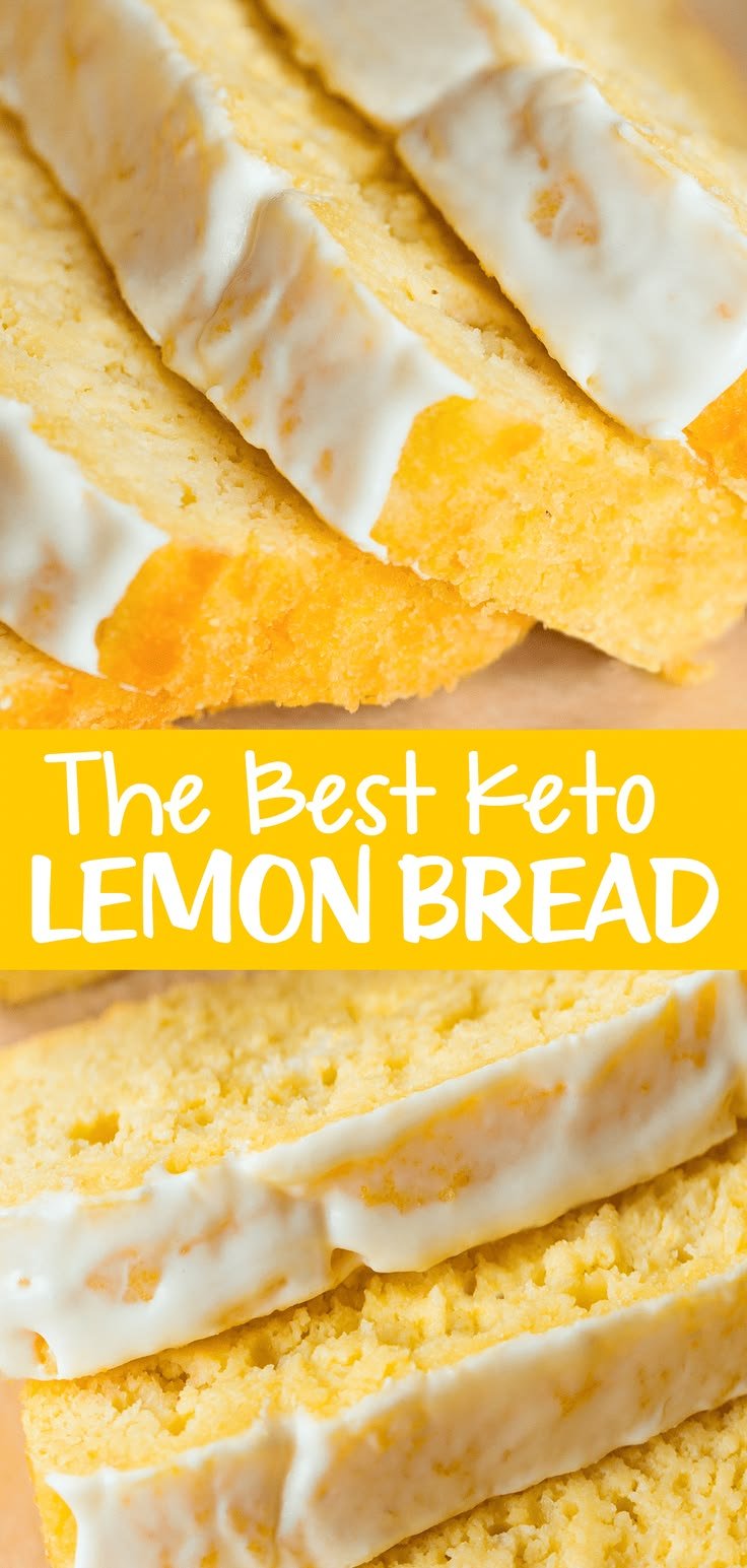 Keto Lemon Bread Recipe - Sugar Free Dessert | Keto lemon bread - no coconut flour needed!, Keto lemon bread recipe with almond flour, Healthy recipes