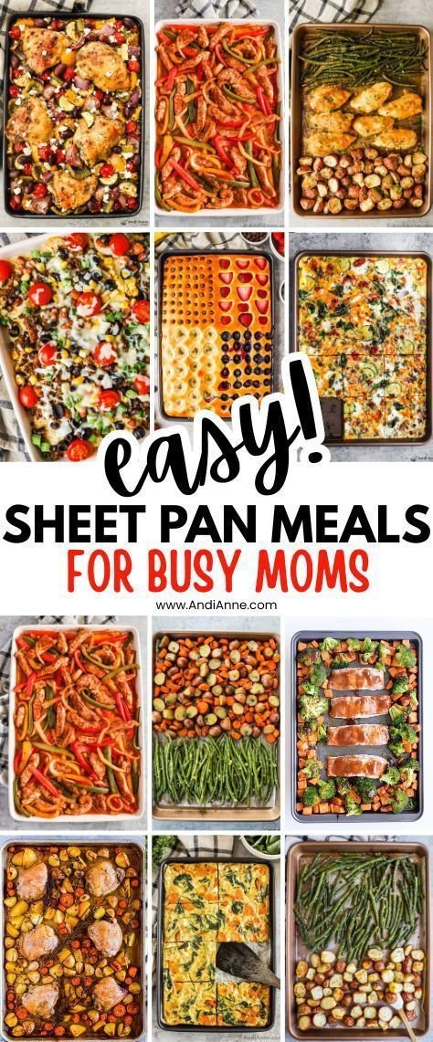 12 Easy Sheet Pan Meals Every Mom Should Know | Sheet pan dinners for a crowd, Sheet pan meals for a crowd, Family friendly sheet pan meals