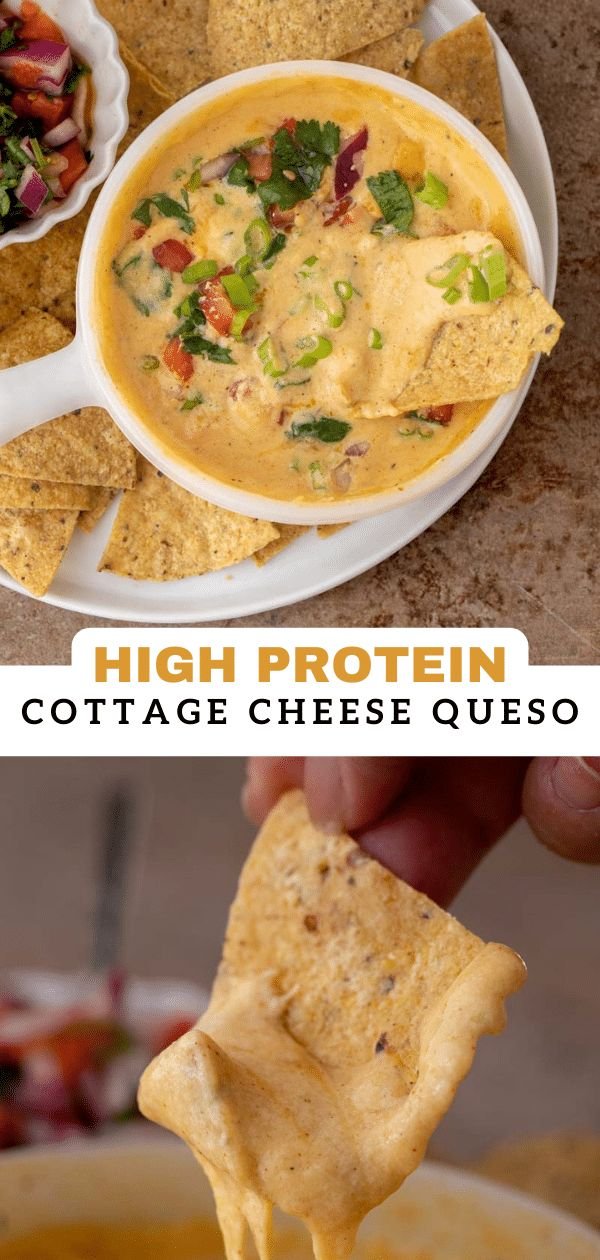 This Creamy High-Protein Cottage Cheese Queso Is the Easy Healthy Dip Everyone Is Making