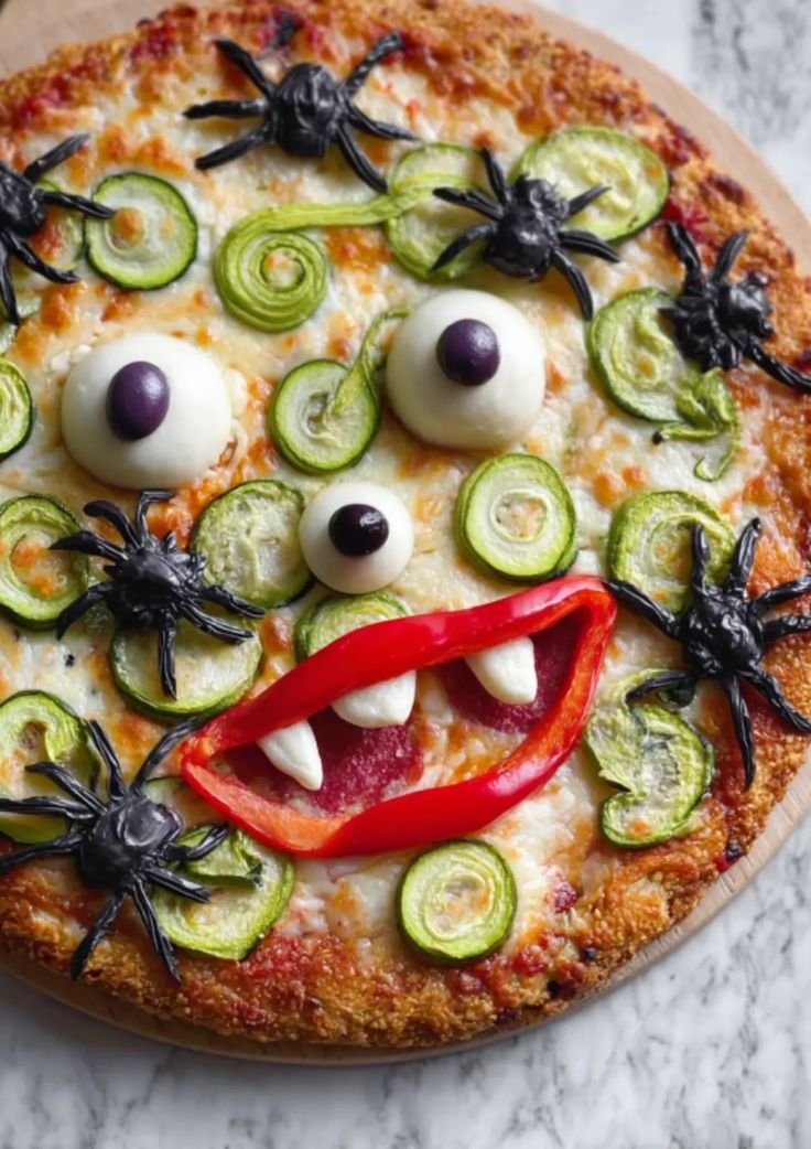 Halloween Graveyard Pizza That'll Spook Everyone
