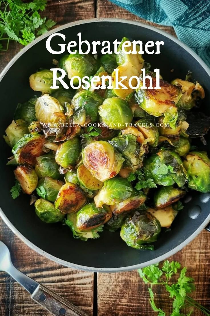 Schnelles Rezept für gebratenen Rosenkohl #rosenkohl #rosenkohlgericht #rosenkohleinfach