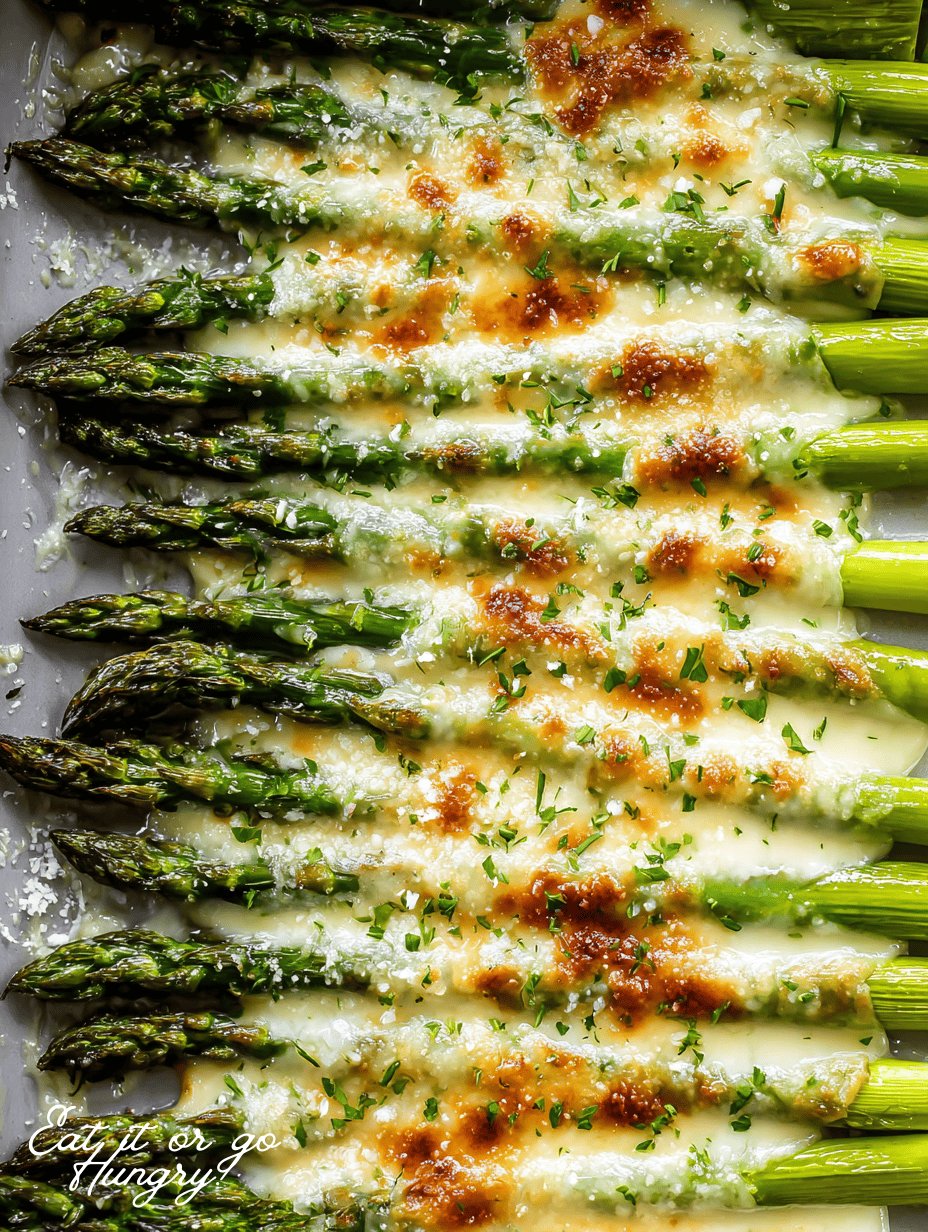 Asperges au fromage cuites au four : L'accompagnement r&eacute;confortant ultime