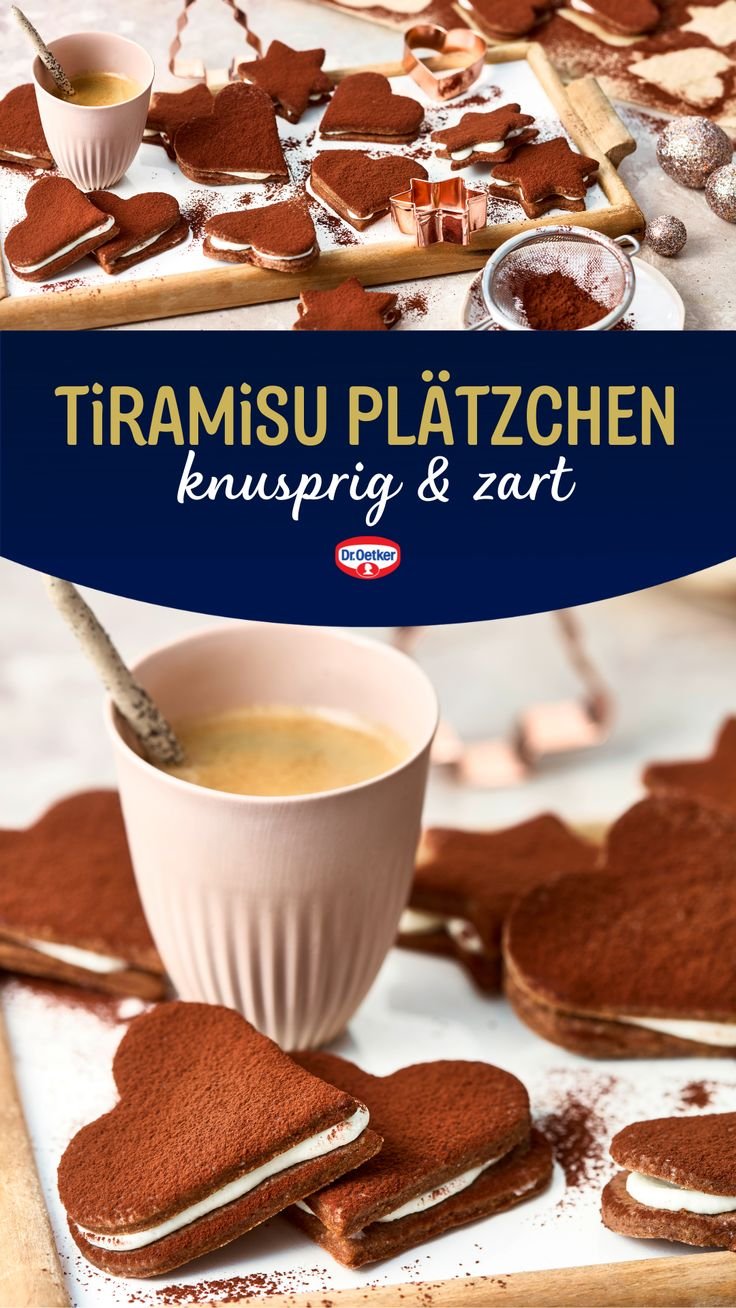 Tiramisu Plätzchen als Weihnachtsplätzchen für die Weihnachtsbäckerei I Beste Weihnachtsplätzchen