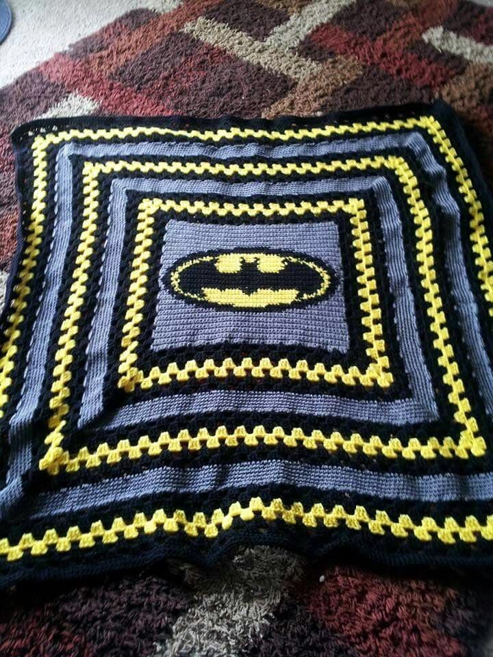 Crochet Batman Blanket Free Pattern Amigurumi