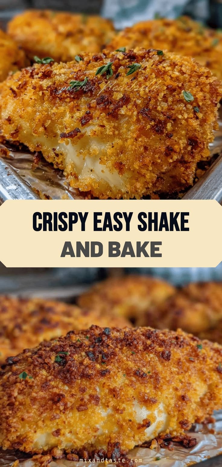 Baked Shake and Bake Chicken Thighs Recipe Easy Crispy Dinner Idea