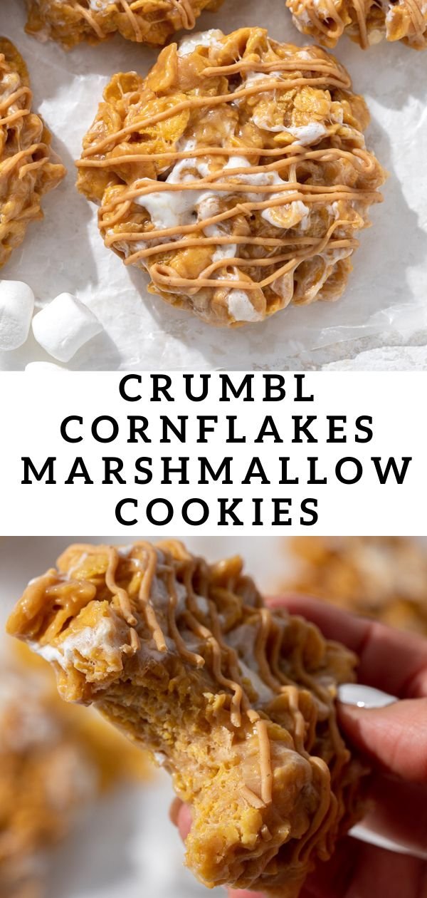 Crumbl No-Bake Marshmallow Peanut Butter Cornflake Cookies