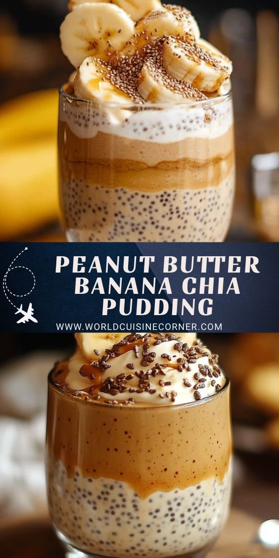 Peanut Butter Banana Chia Pudding