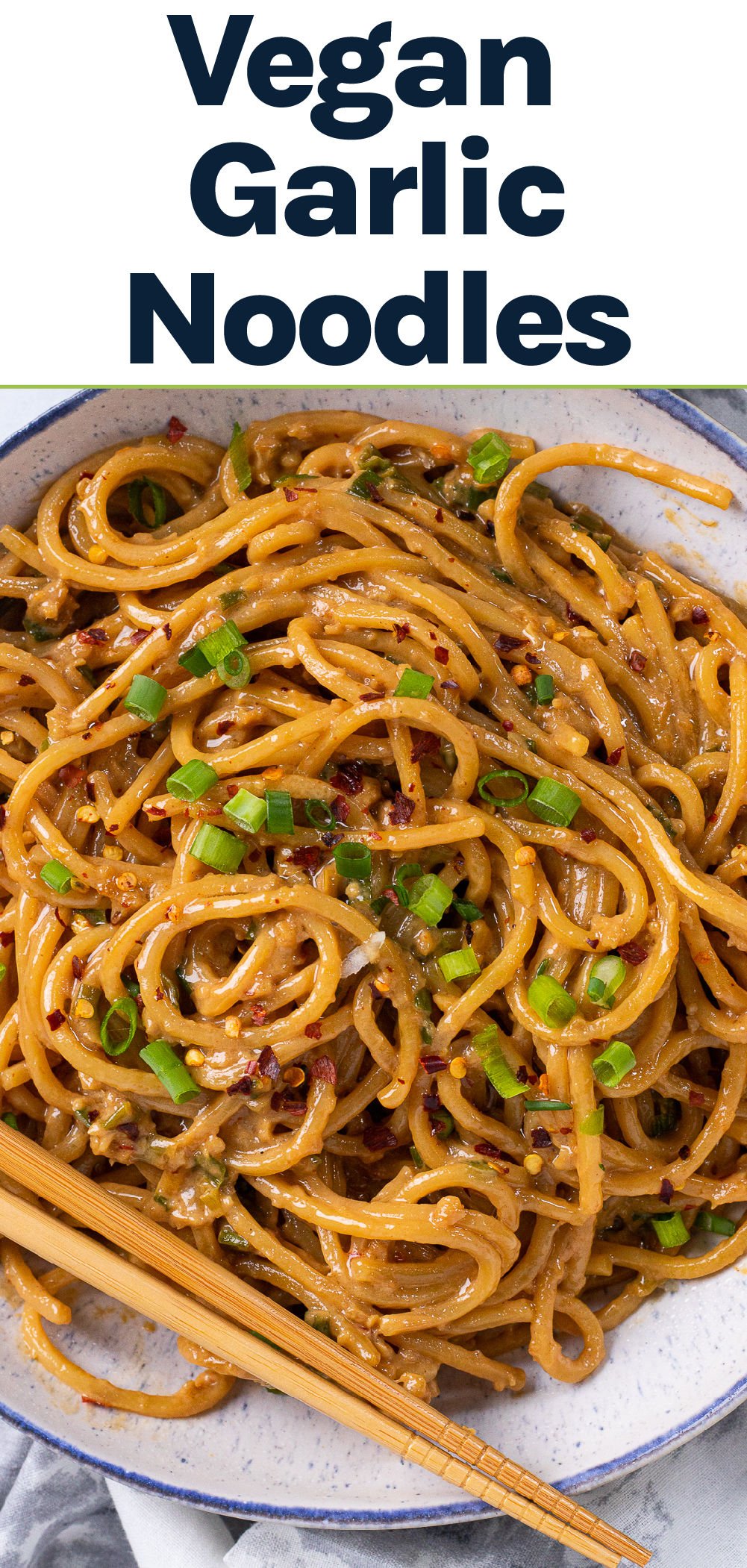 Vegan Garlic Noodles | Easy Vegan Dinner Recipes