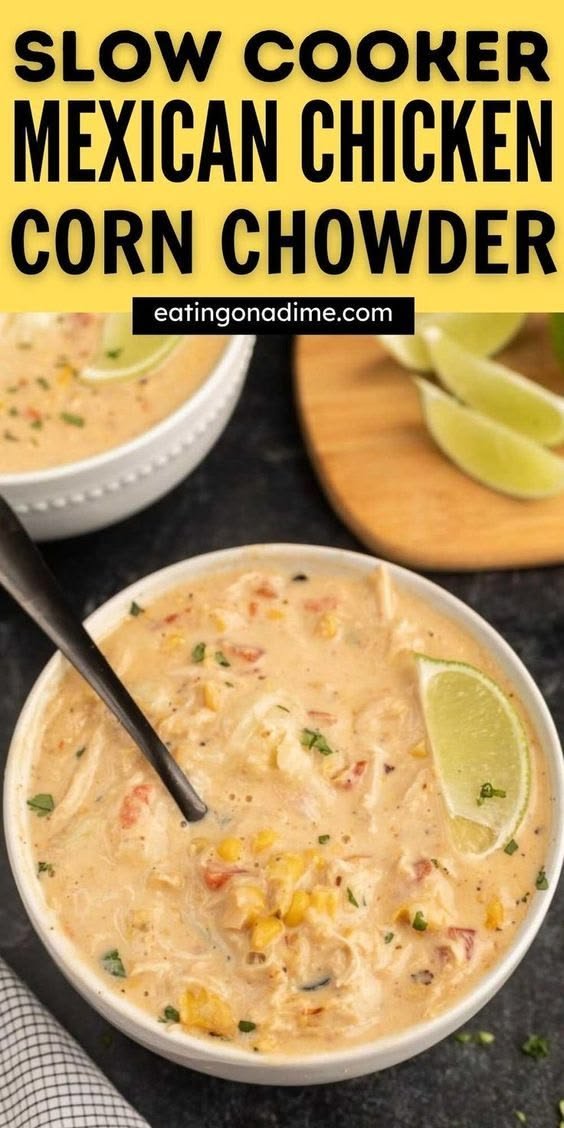 Slow Cooker Mexican Chicken Corn Chowder Recipe