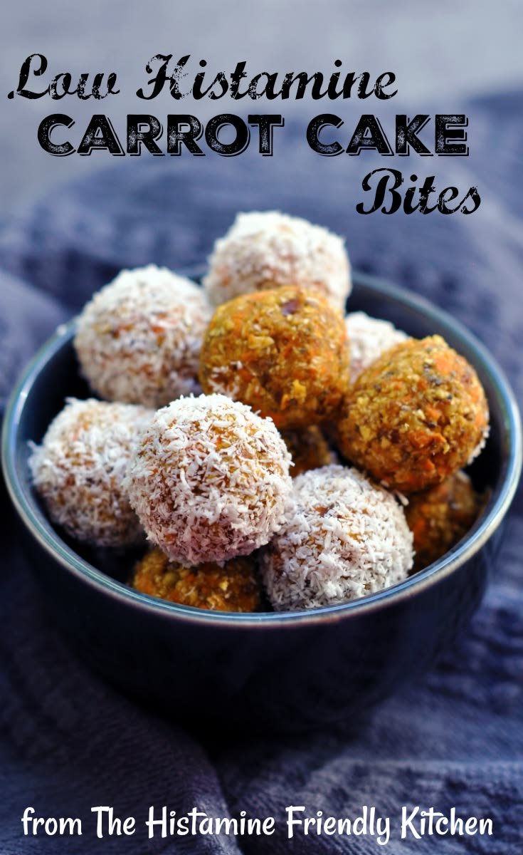 Low Histamine Carrot Cake Bites - The Histamine Friendly Kitchen