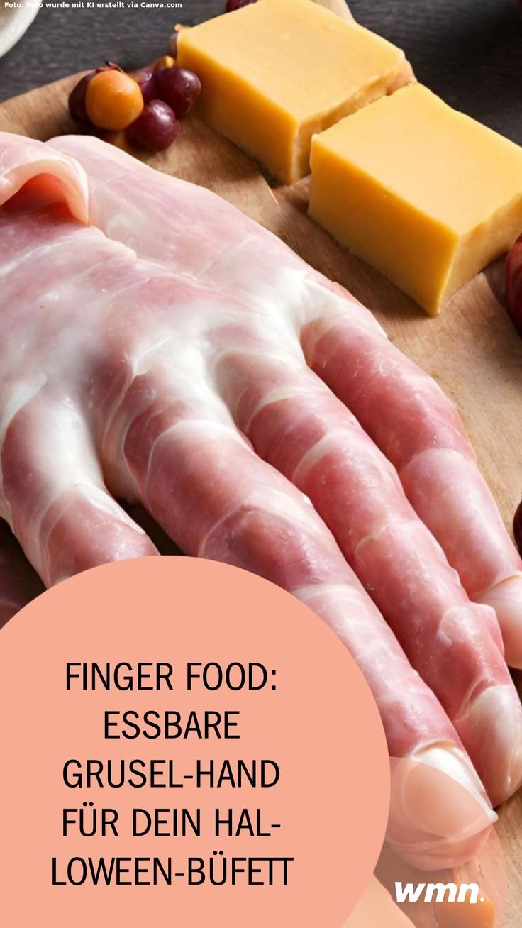 Finger Food: Essbare Grusel-Hand für dein Halloween-Büfett