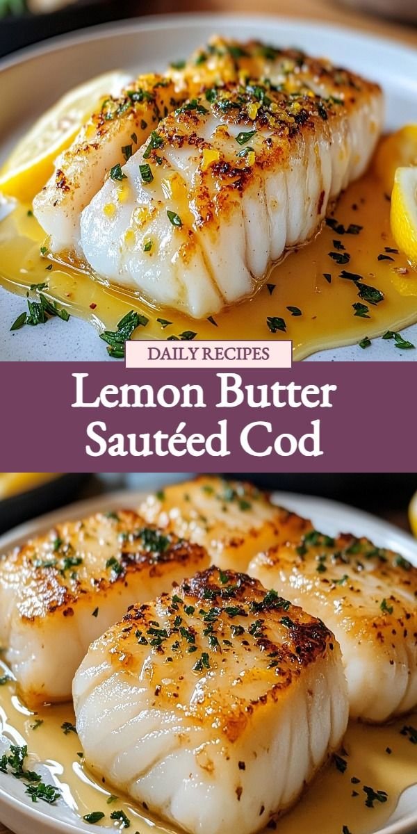 Lemon Butter Sautéed Cod