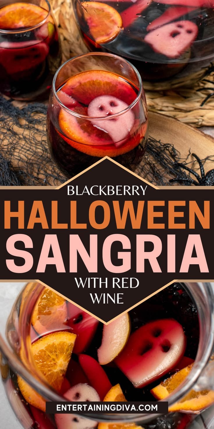 Spooky Blackberry Halloween Sangria Recipe | How to make halloween sangria, Sangria for halloween party, Spooky halloween sangria