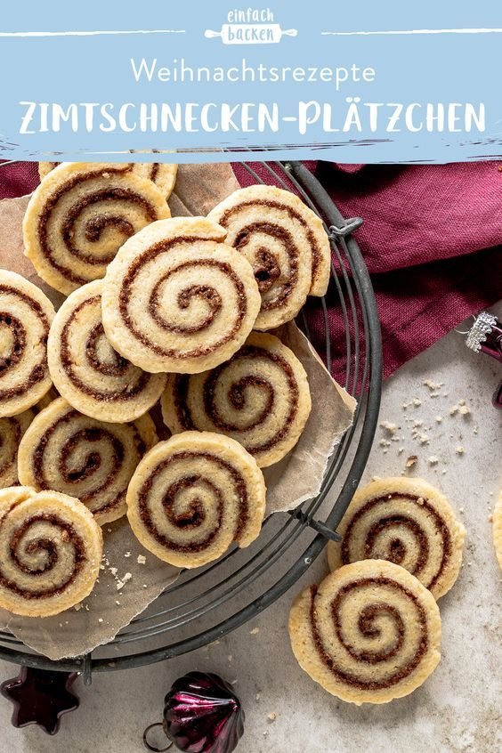 Zimtschnecken-Plätzchen - weihnachtliches Plätzchenrezept | Die besten Backrezepte mit Gelinggarantie