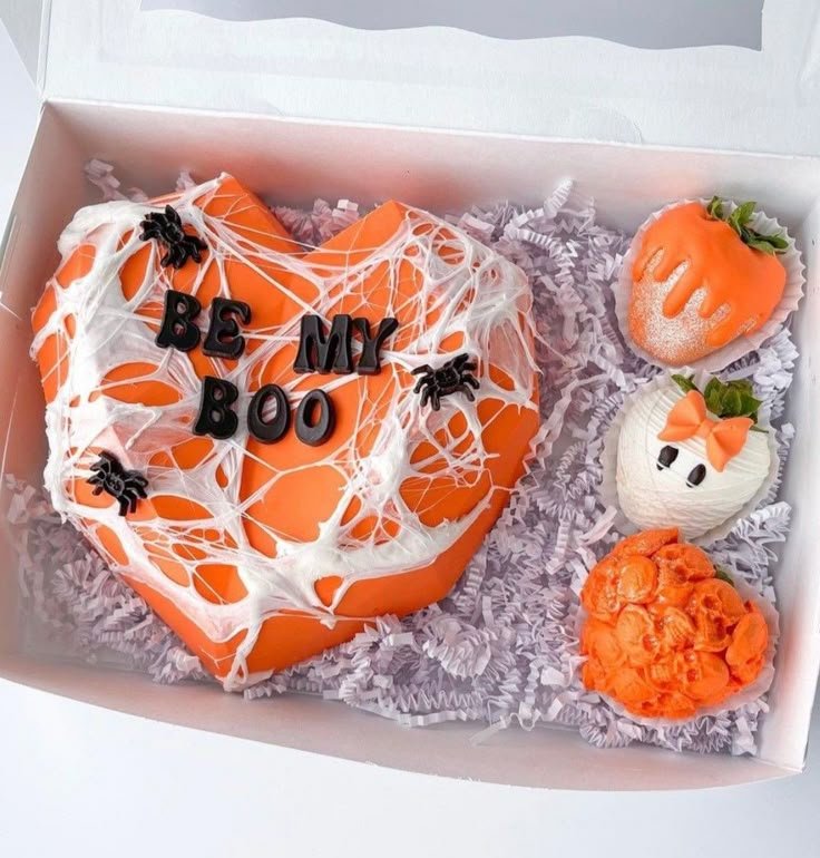 Heart Shaped Halloween Cake for Festive Treats | Thanksgiving breakable heart, Halloween treat boxes ideas sweets, Breakable chocolate heart ideas