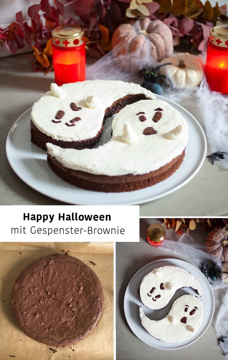 Halloween mit Gespenster-Brownie