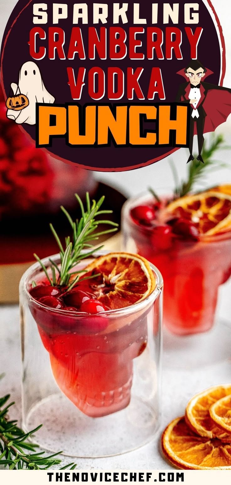 Cranberry Vodka Halloween Punch Recipe | Cranberry halloween punch, Easy halloween punch, Halloween punch ideas