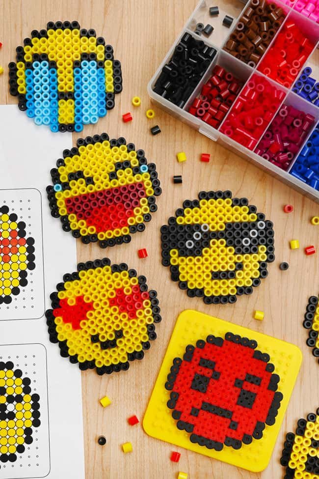 Emoji Perler Bead Art