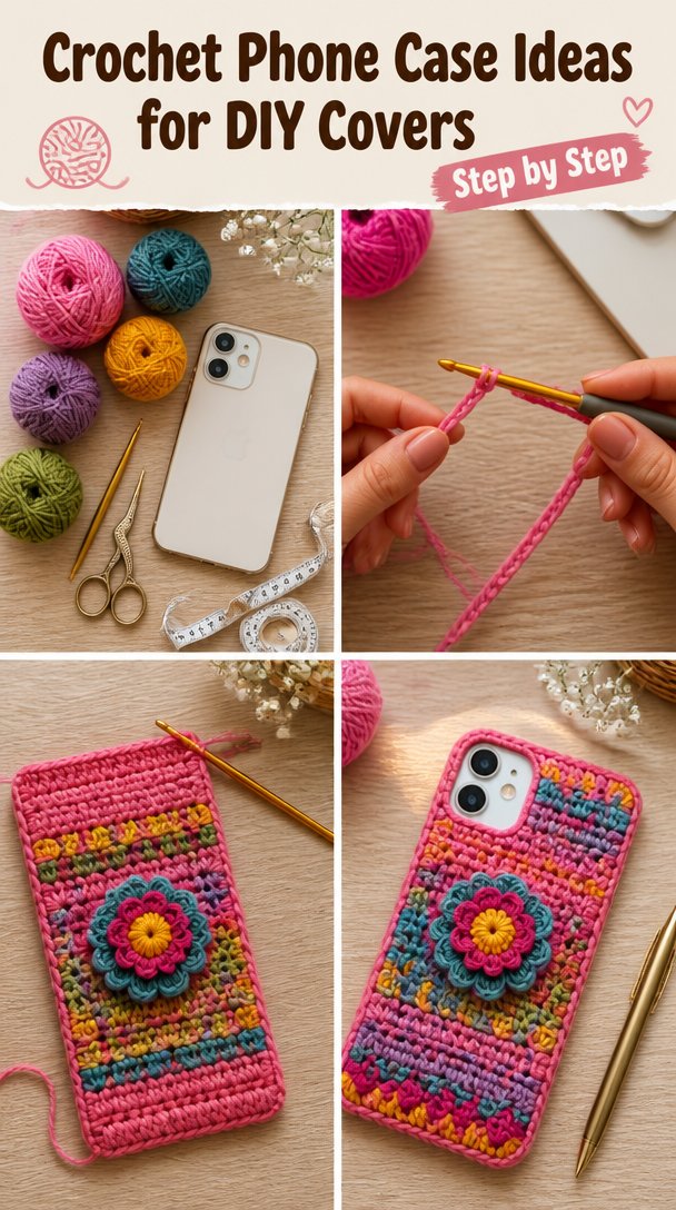 Crochet Phone Case Pattern for Relaxed Days 5 Crochet Phone Case Pattern for Slow Days
