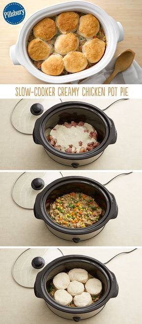 Slow-Cooker Creamy Chicken Pot Pie Recipe - Pillsbury