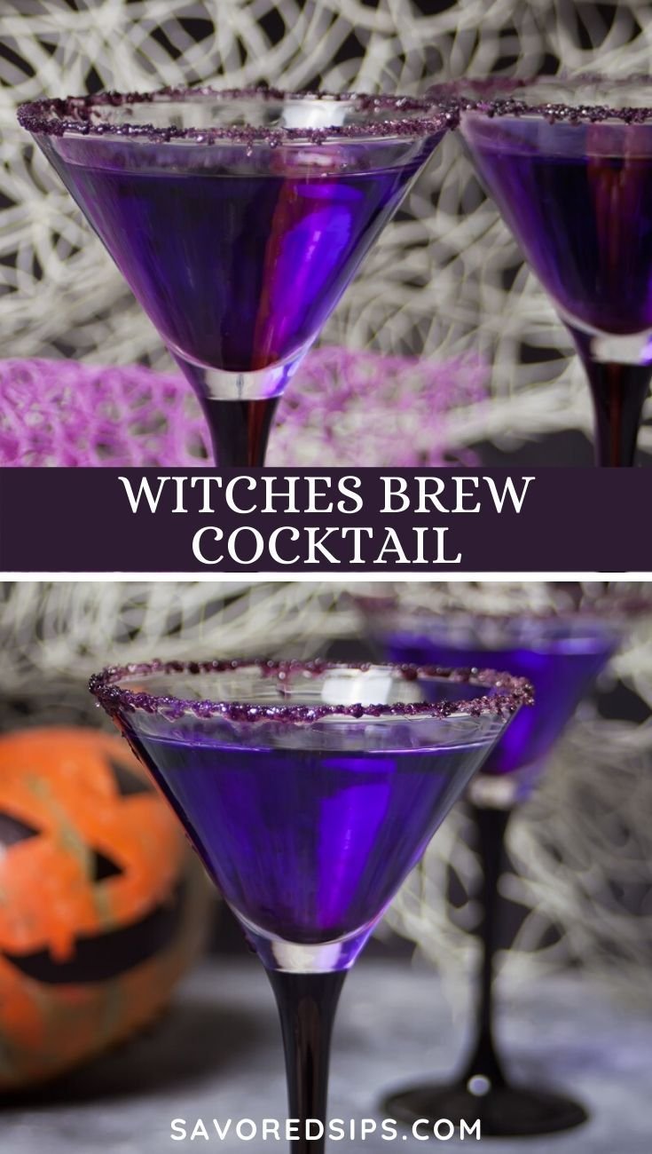 Spooky Witches Brew Cocktail for Halloween Parties
